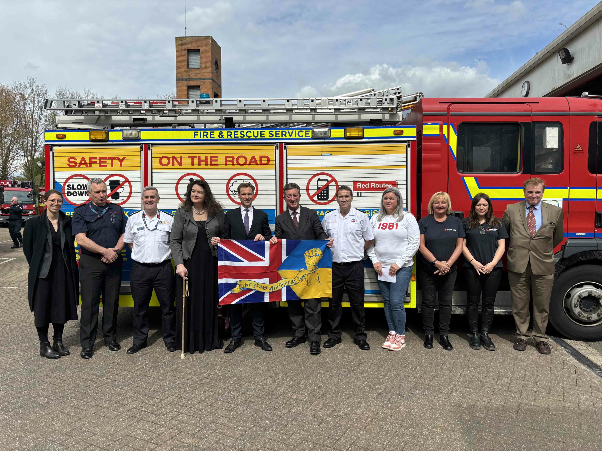 UK Fire and Rescue Service convoy to deliver equipment to Ukraine