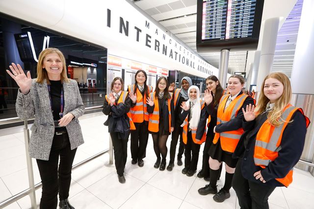 Local pupils hear from women in aviation at Manchester Airport