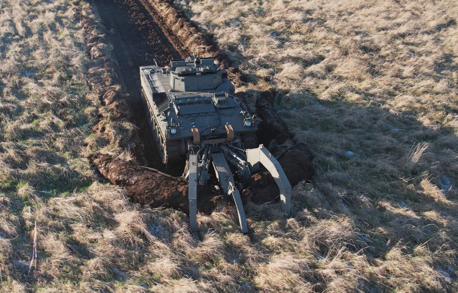 British Army trials robotic mine plough