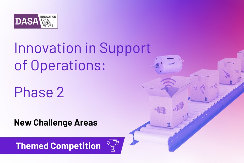 DASA launches Phase Two of Innovation in Support of Operations competition