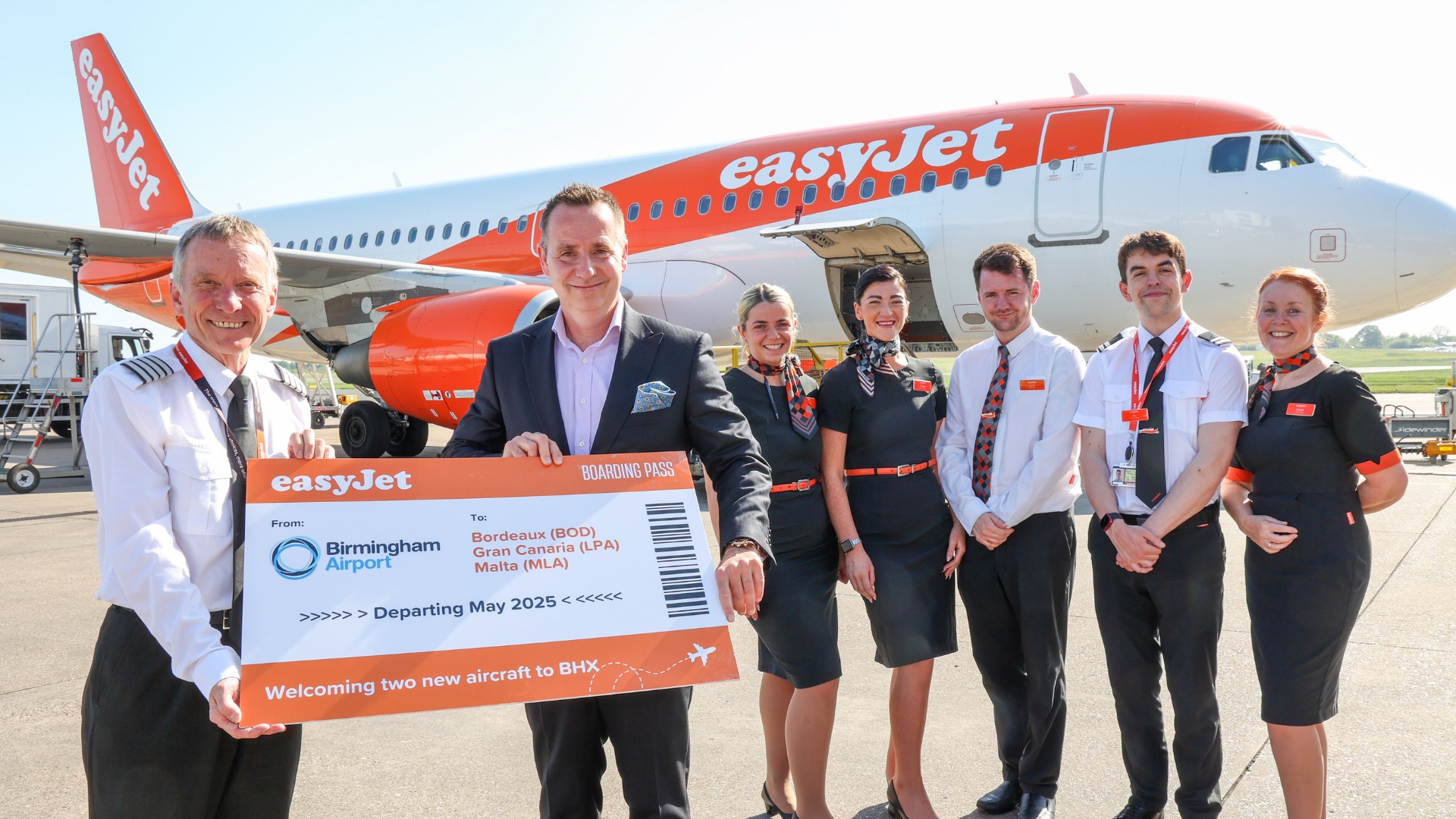 EasyJet adds two more aircraft to its Birmingham Airport base