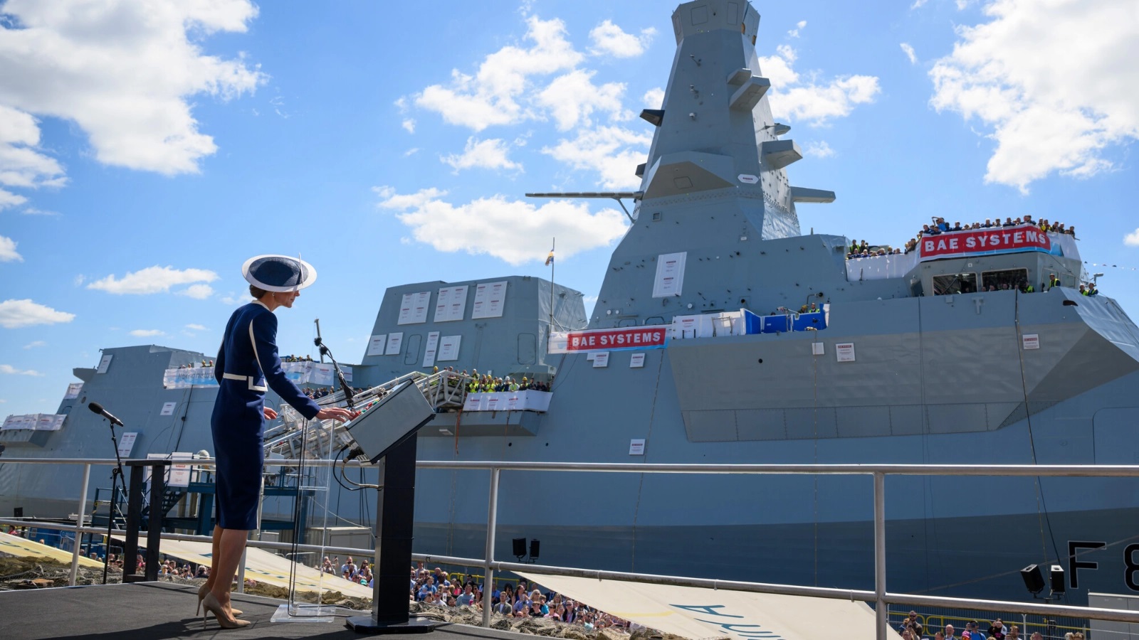 First Type 26 frigate officially named HMS Glasgow