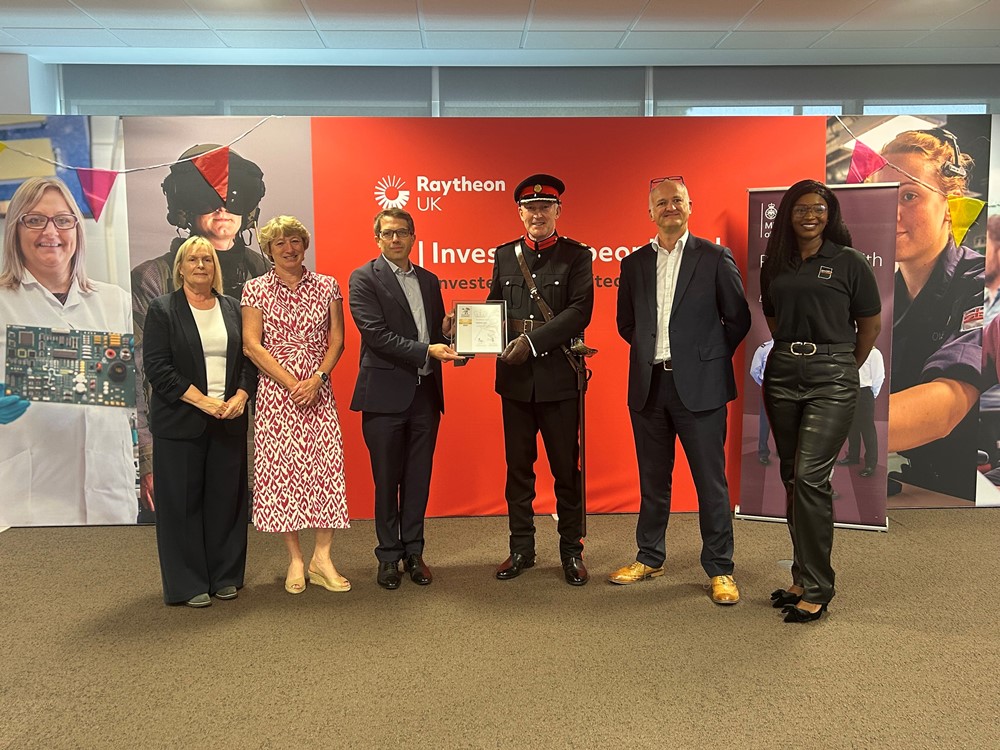 Raytheon UK recieves Gold Employee Recognition Scheme award