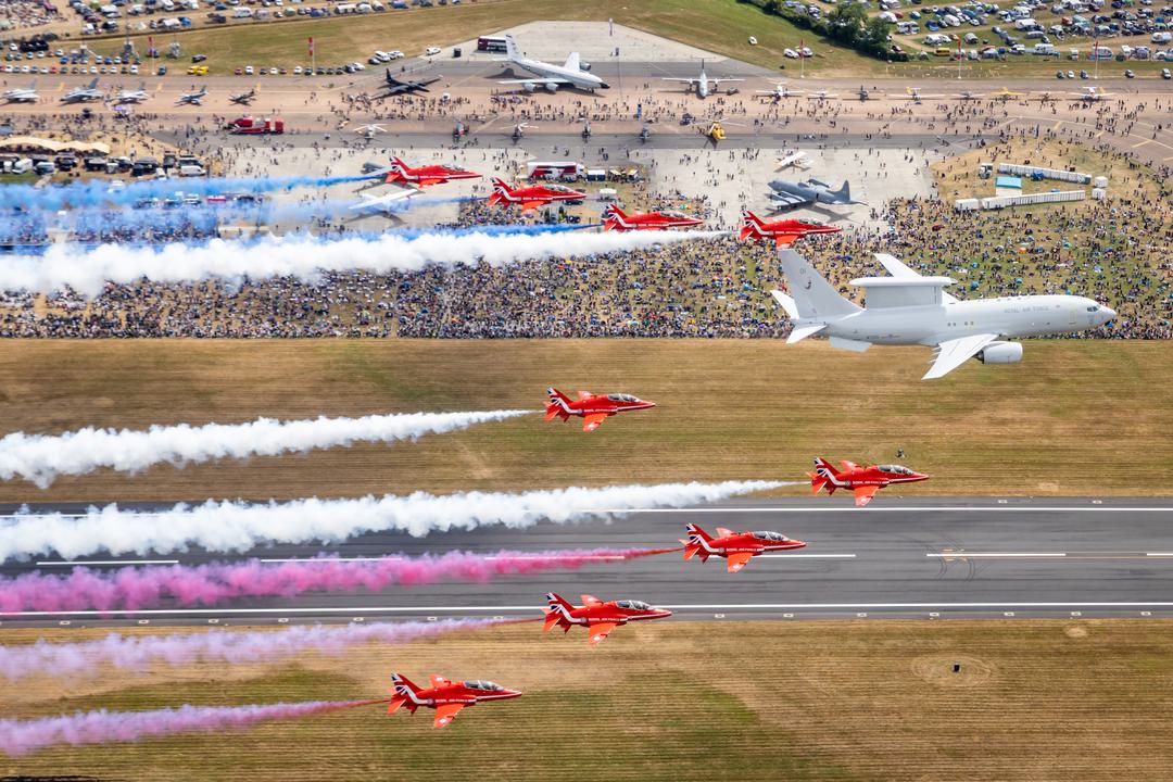 RAF E-7 Wedgetail performs first ever flypast at RIAT