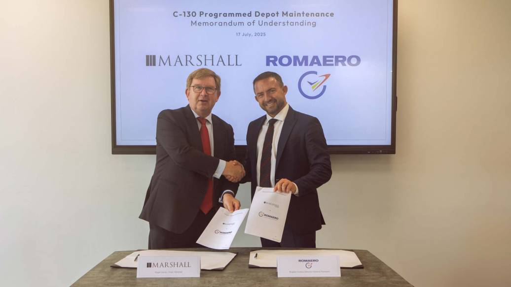 Marshall and Romaero collaborate to advance RoAF C-130 MRO