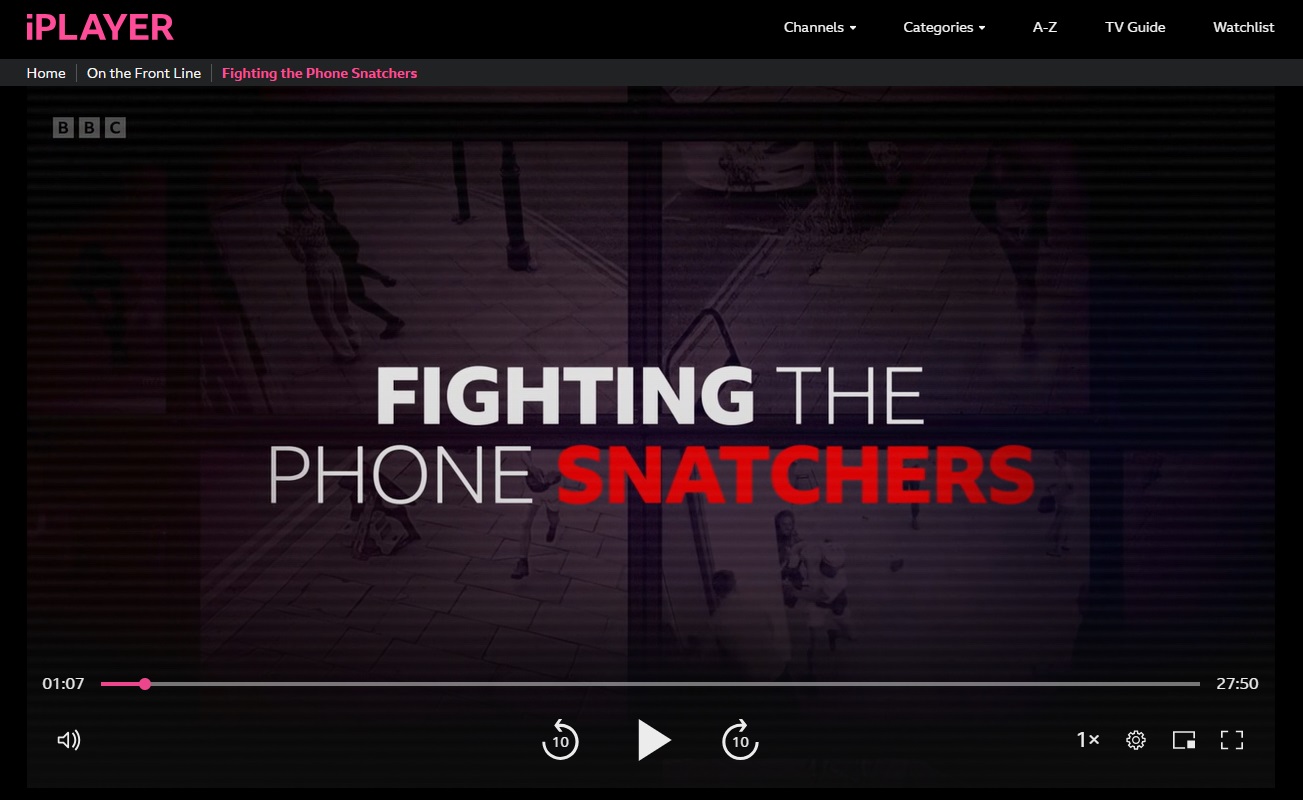 NPAS featured in BBC phone theft documentary