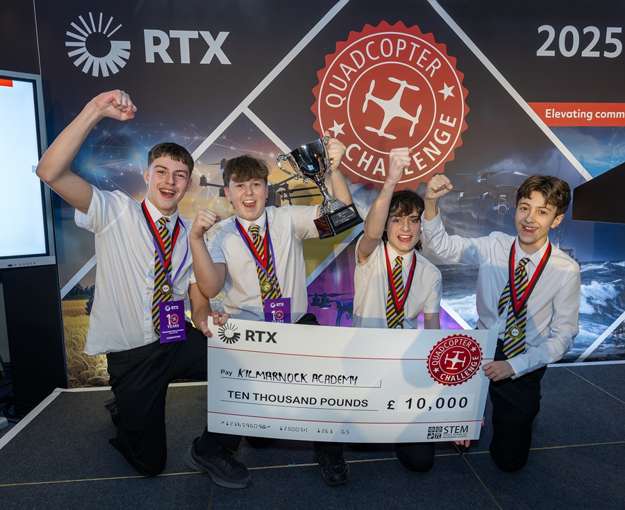 Kilmarnock Academy win 10th annual RTX Quadcopter Challenge 2025