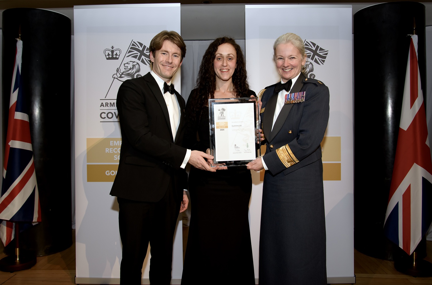 Cummins secures Gold Award for Armed Forces support