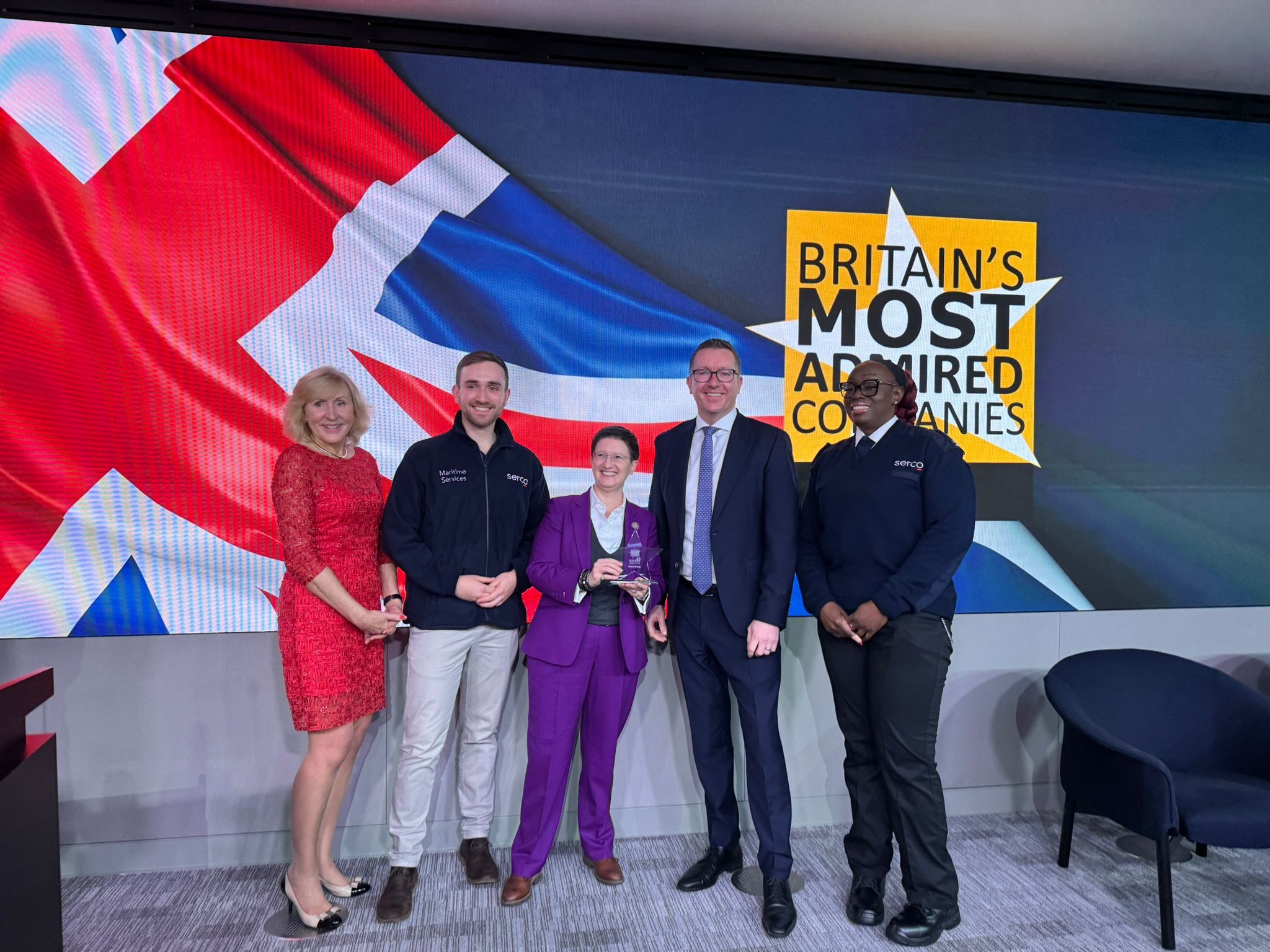 Serco named Britain’s Most Admired Company in its sector