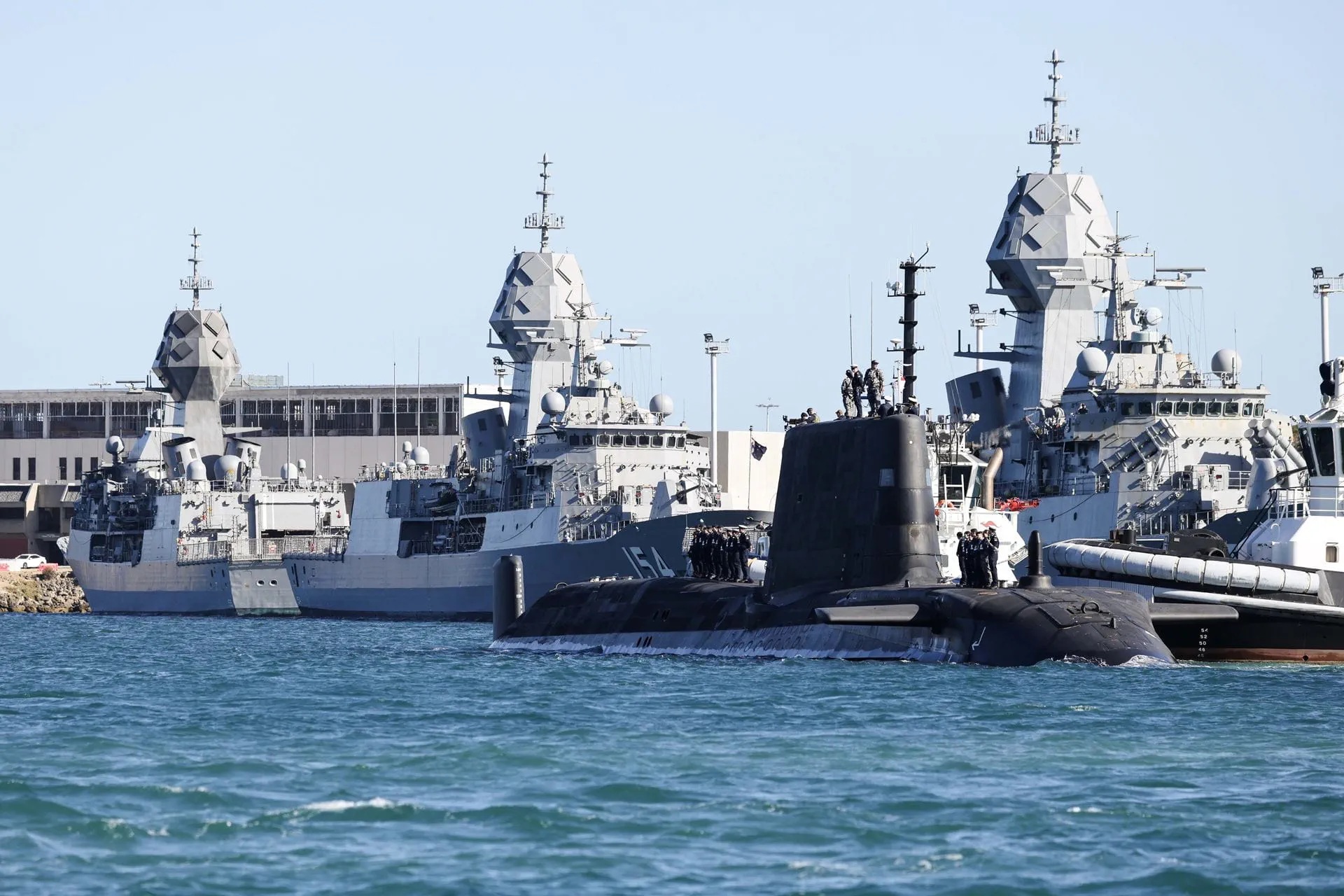 HMS ANSON arrives in Australia in AUKUS partnership first