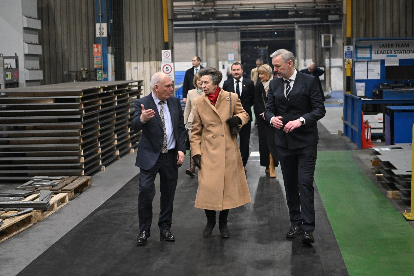 HRH The Princess Royal tours MTL Advanced in Rotherham