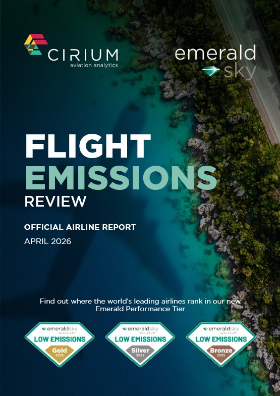 Cirium reveals 2025 global airline emissions rankings