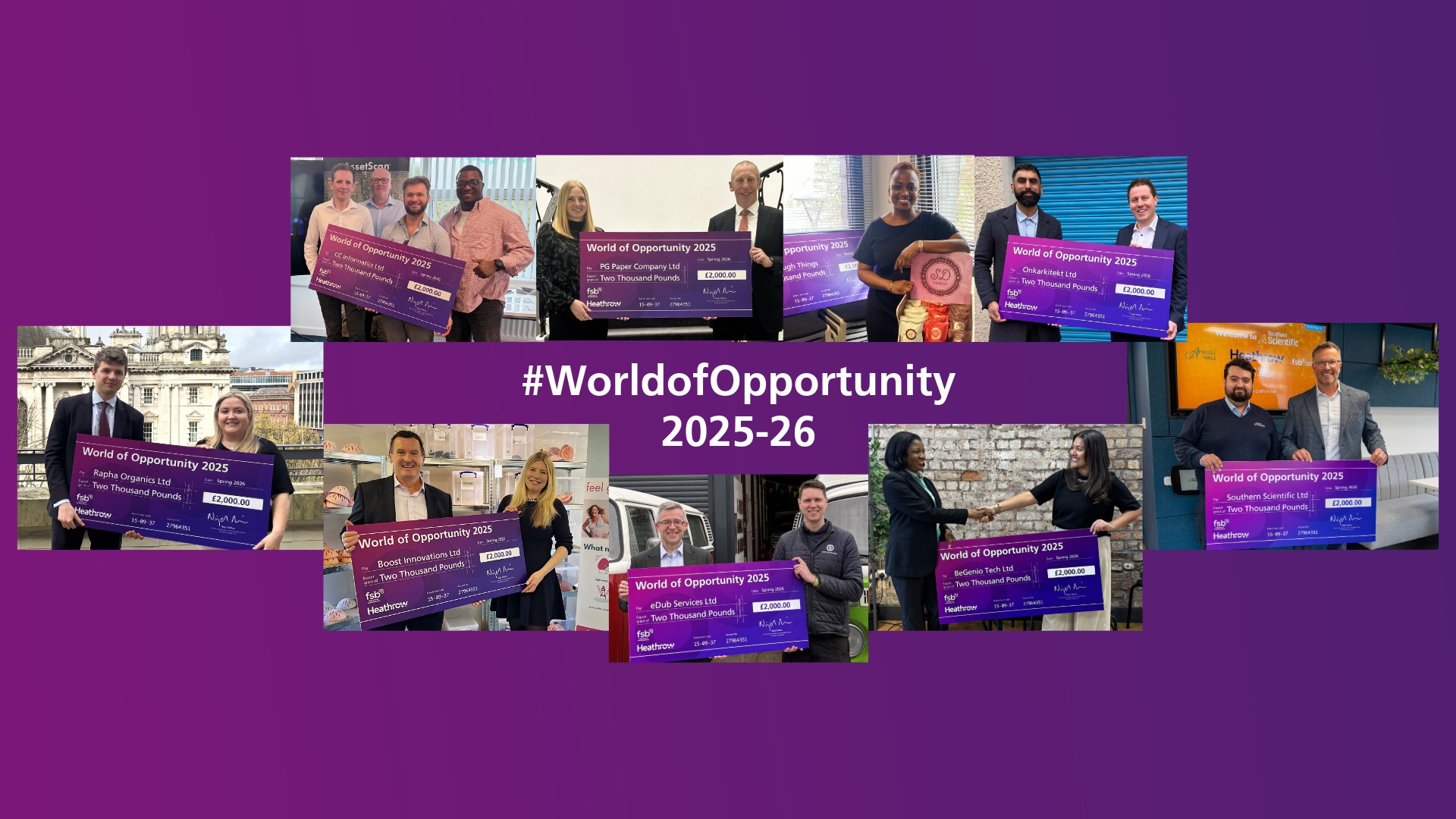 Heathrow unveils World of Opportunity winners