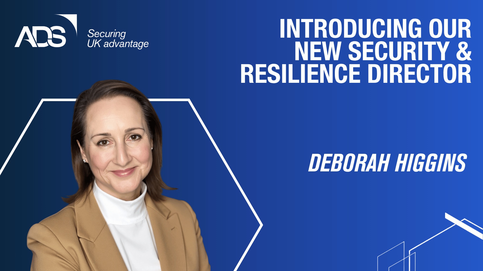Deborah Higgins appointed as ADS Security & Resilience Director