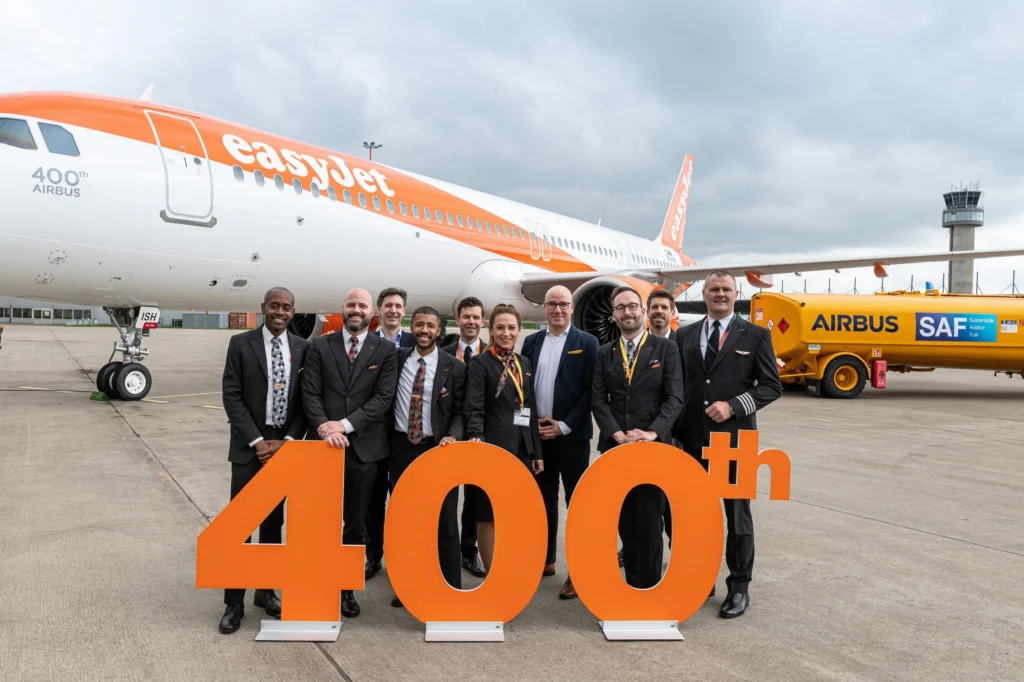 Easyjet 400th airbus aircraft