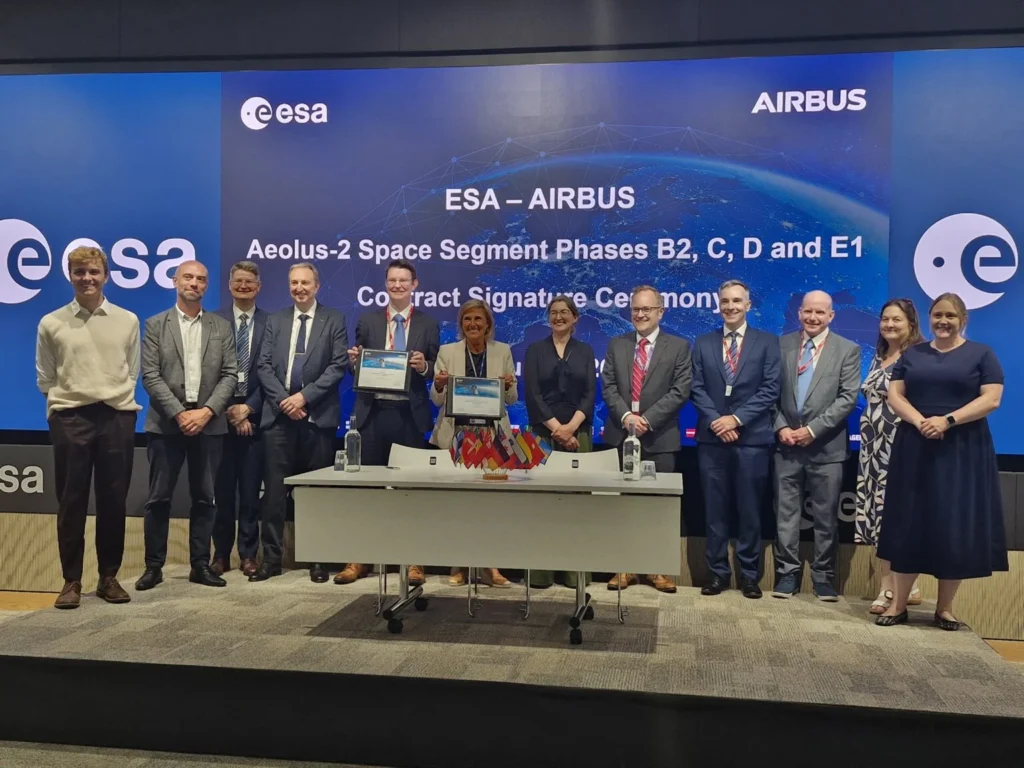 ESA signing for Aeolus 2