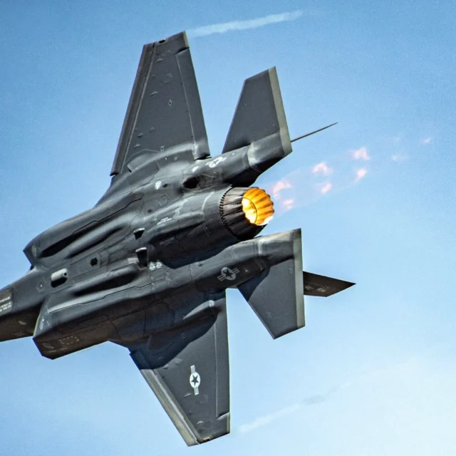 Maj. Kristin Wolfe, F-35A Lightning II Demonstration Team commander, performs an aerial maneuver during the Reno Air Races in Reno, Nev., Sept. 19, 2021. The demonstration team is based out of Hill Air Force Base, Utah. (U.S. Air Force photo by Tech. Sgt. Nicolas Myers)
