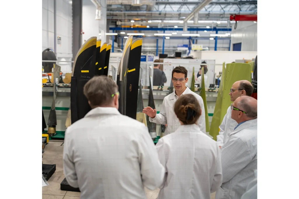 ADS Advance visit to Dowty factory for CFM Rise announcement