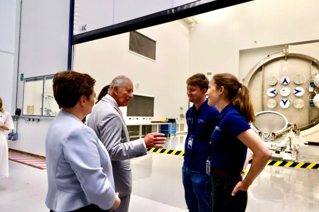 The King opens UK Space and Defence Gateway at Harwell