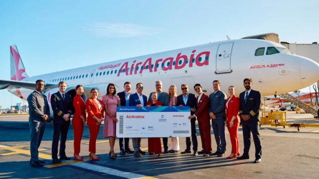 The launch of Air Arabia’s new twice-daily service to London Gatwick from Sharjah (SHJ) in the United Arab Emirates