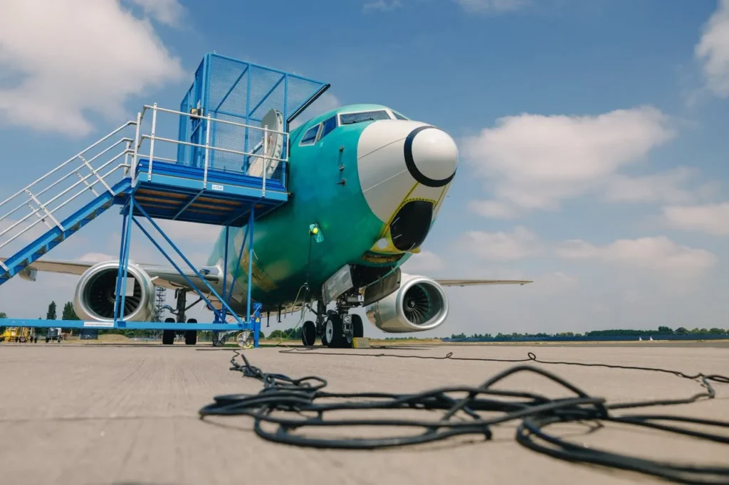 RAF Second Boeinbg E-7 Wedgetail in green primer