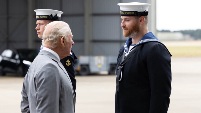 The King visits RAF Marham