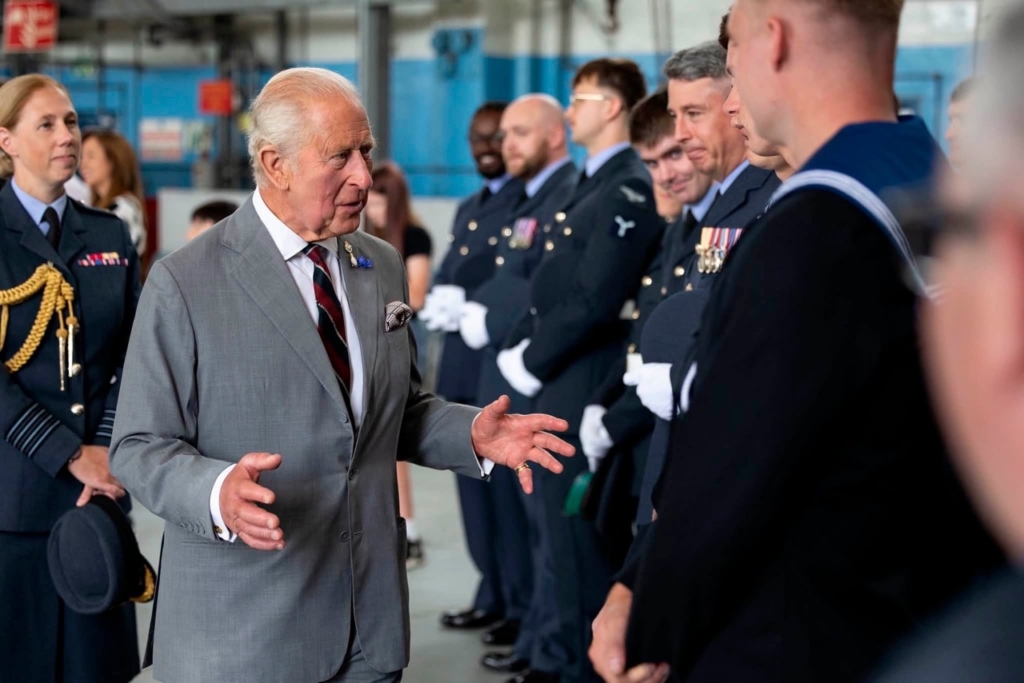 The King visits RAF Marham