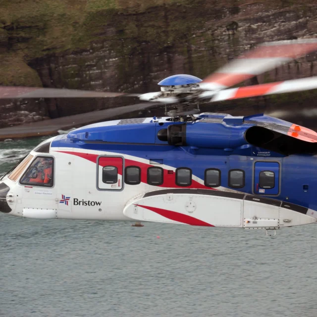 Bristow Group helicopter in flight