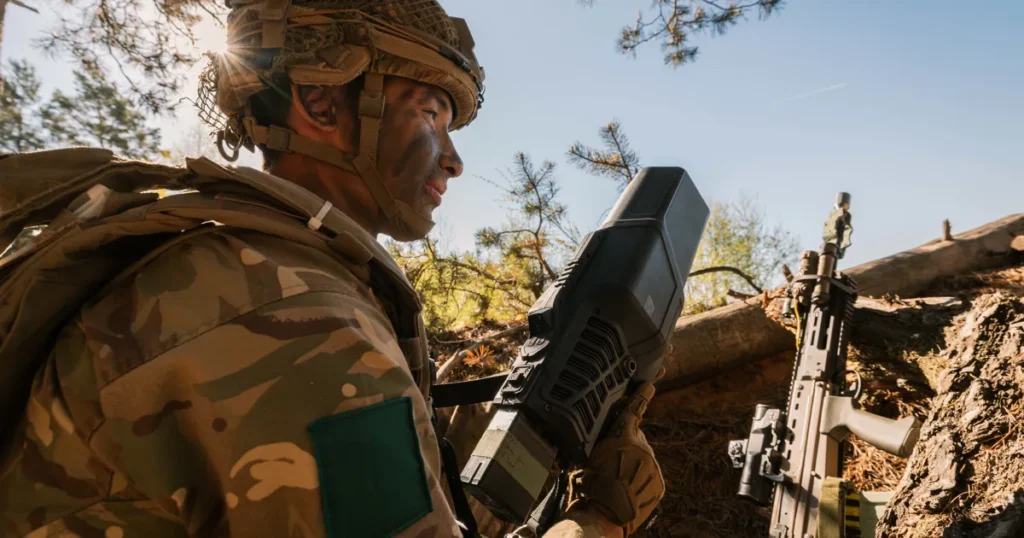 Britsh Army using counter drone systems (C-UAS)