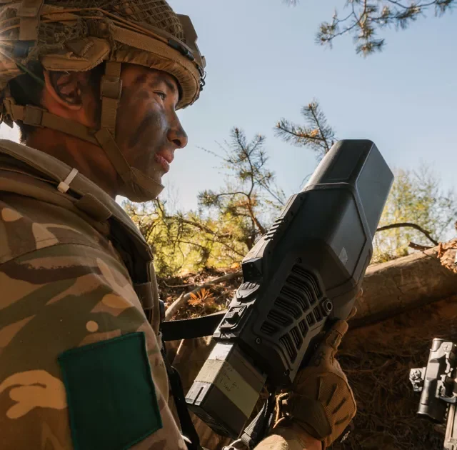 Britsh Army using counter drone systems (C-UAS)