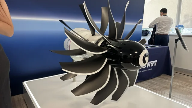 CFM RISE engine with Dowty propellors