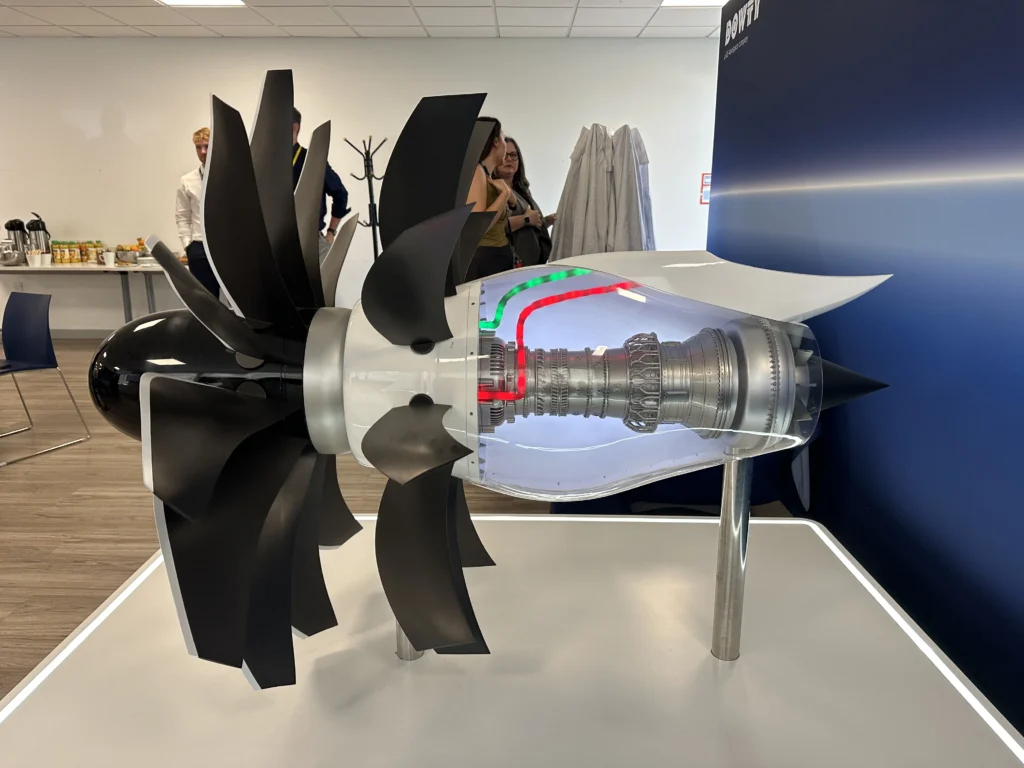CFM RISE engine with Dowty propellors