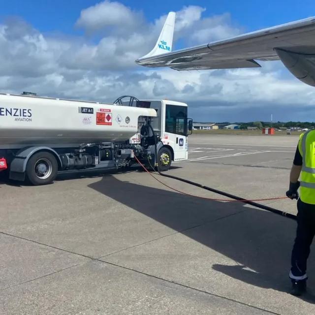 Menzies aviation refuelling at aberdeen