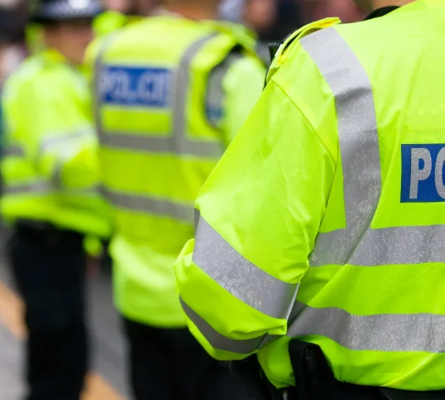 National Police Chiefs Council photo of police on duty