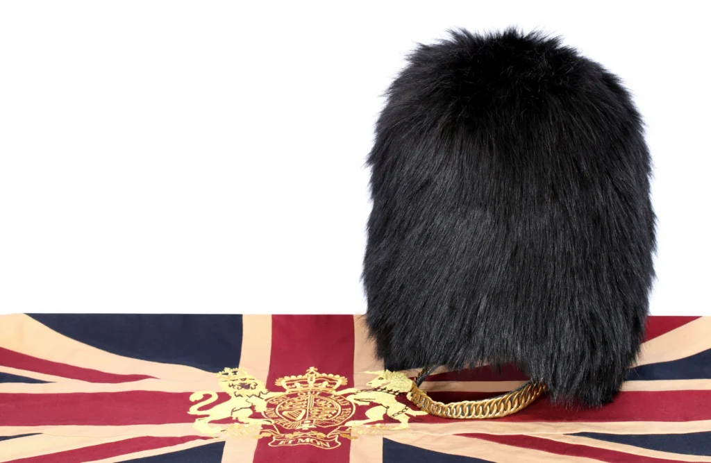 PETA Faux Bearskin cap for king's guards from ECOPEL