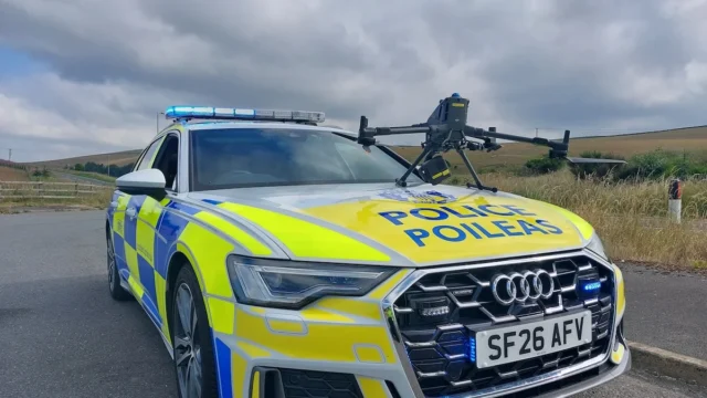 Police scotland drone trial for safer motorbike riding
