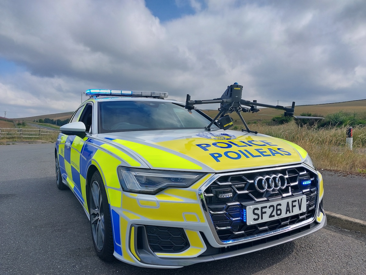 Police scotland drone trial for safer motorbike riding