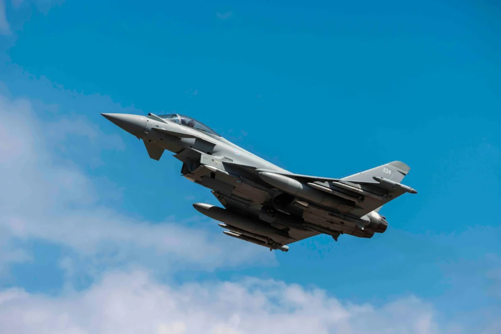 RAF Eurofighter Typhoon in flight