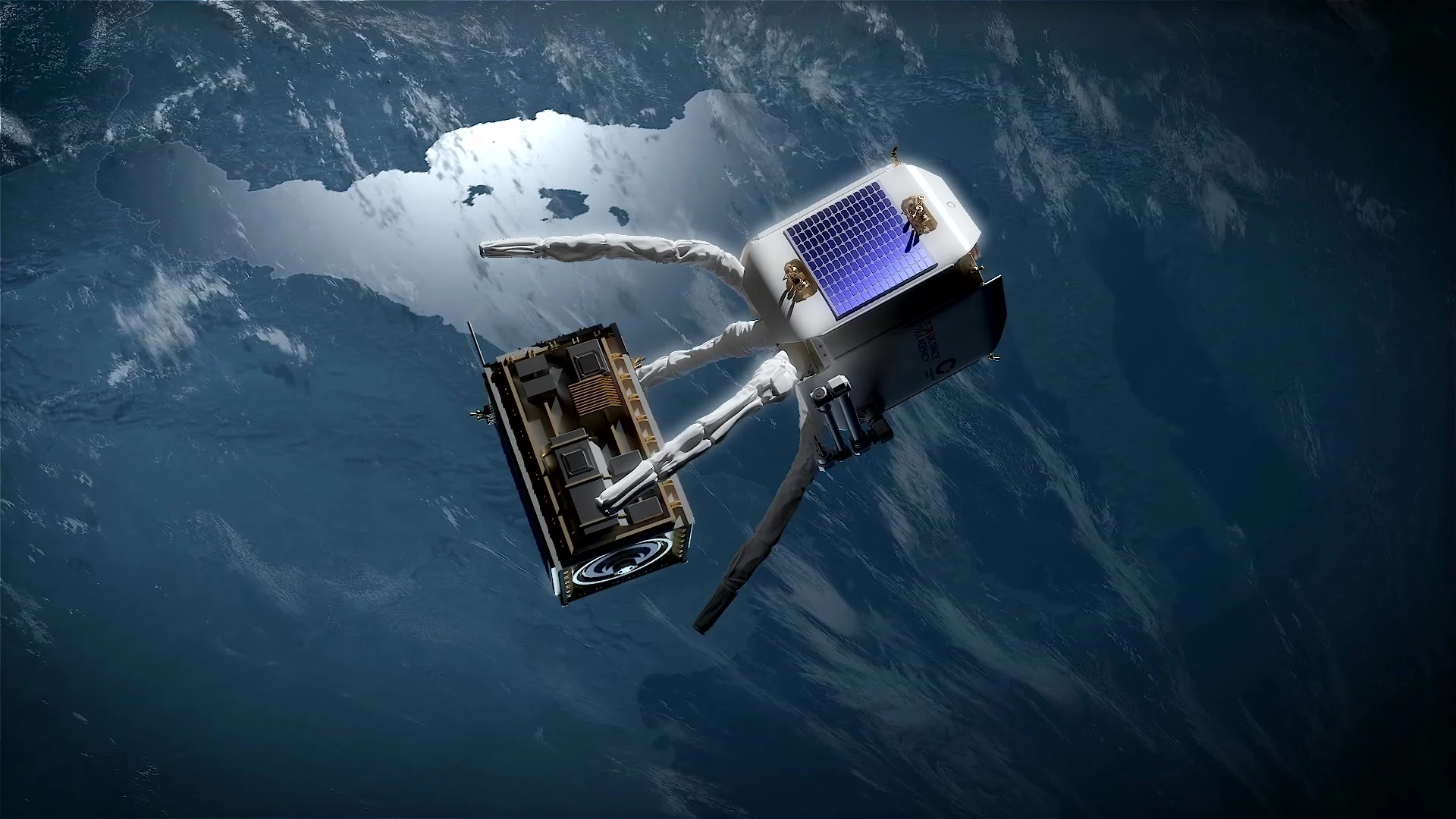 Satellite in orbit by uk space agency