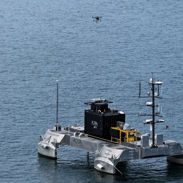 Teledyne tethered drone trial with royal navy