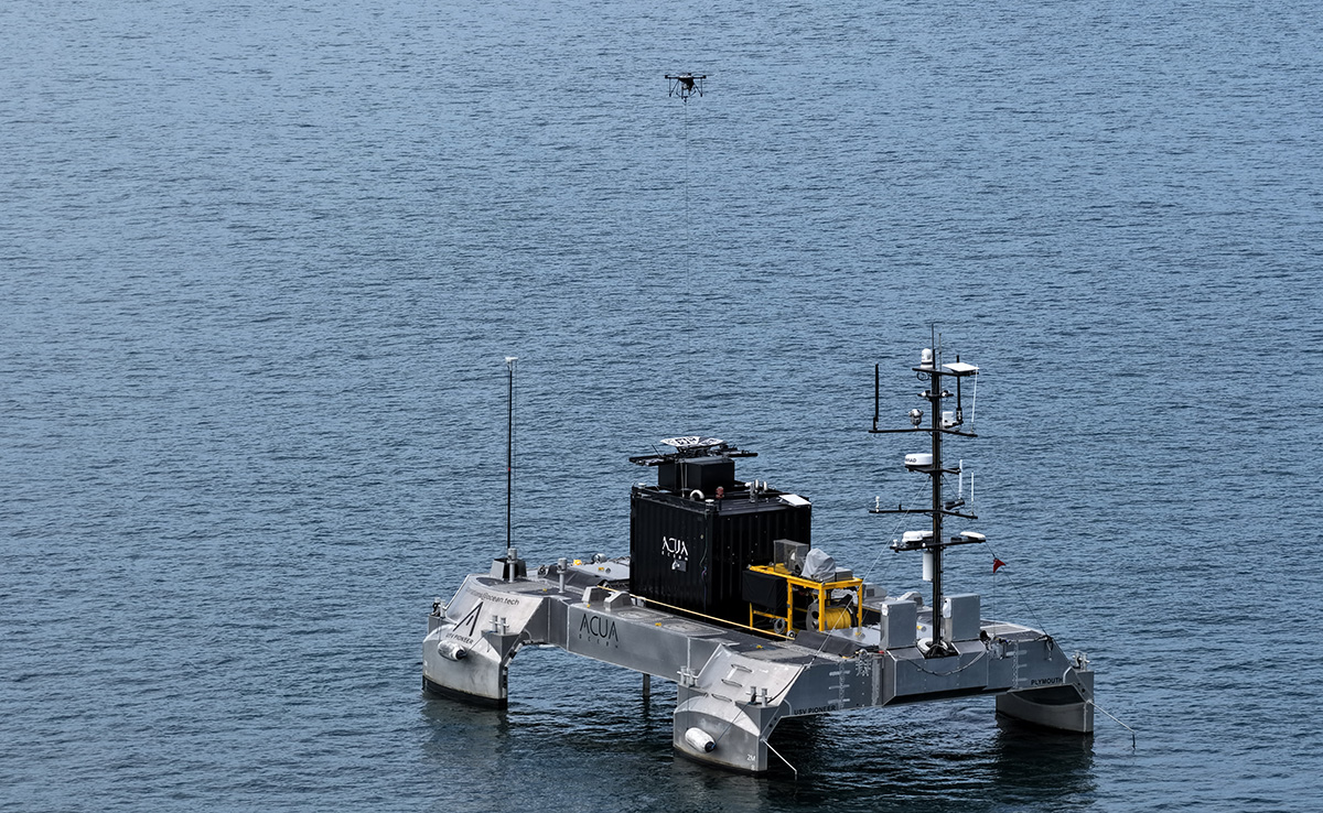 Teledyne tethered drone trial with royal navy