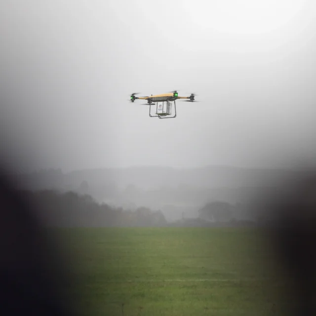 UK military drone flying