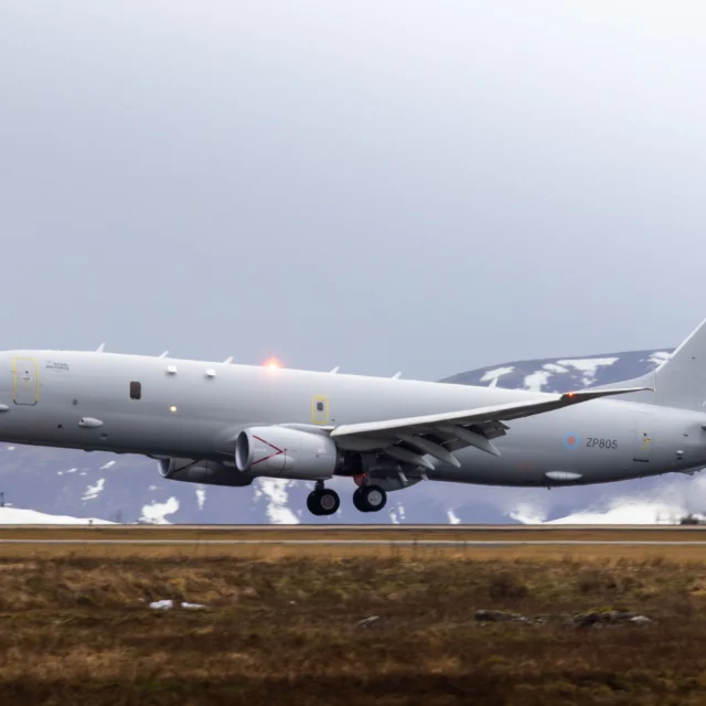 RAF P-8 Poseidon north pole flight
