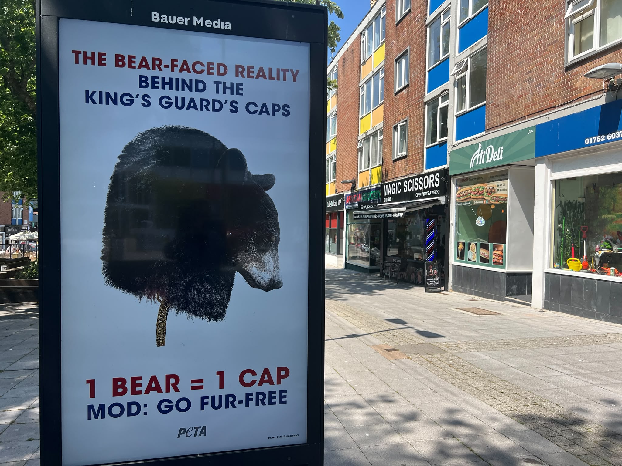 PETA Luke Pollard Plymouth billboard