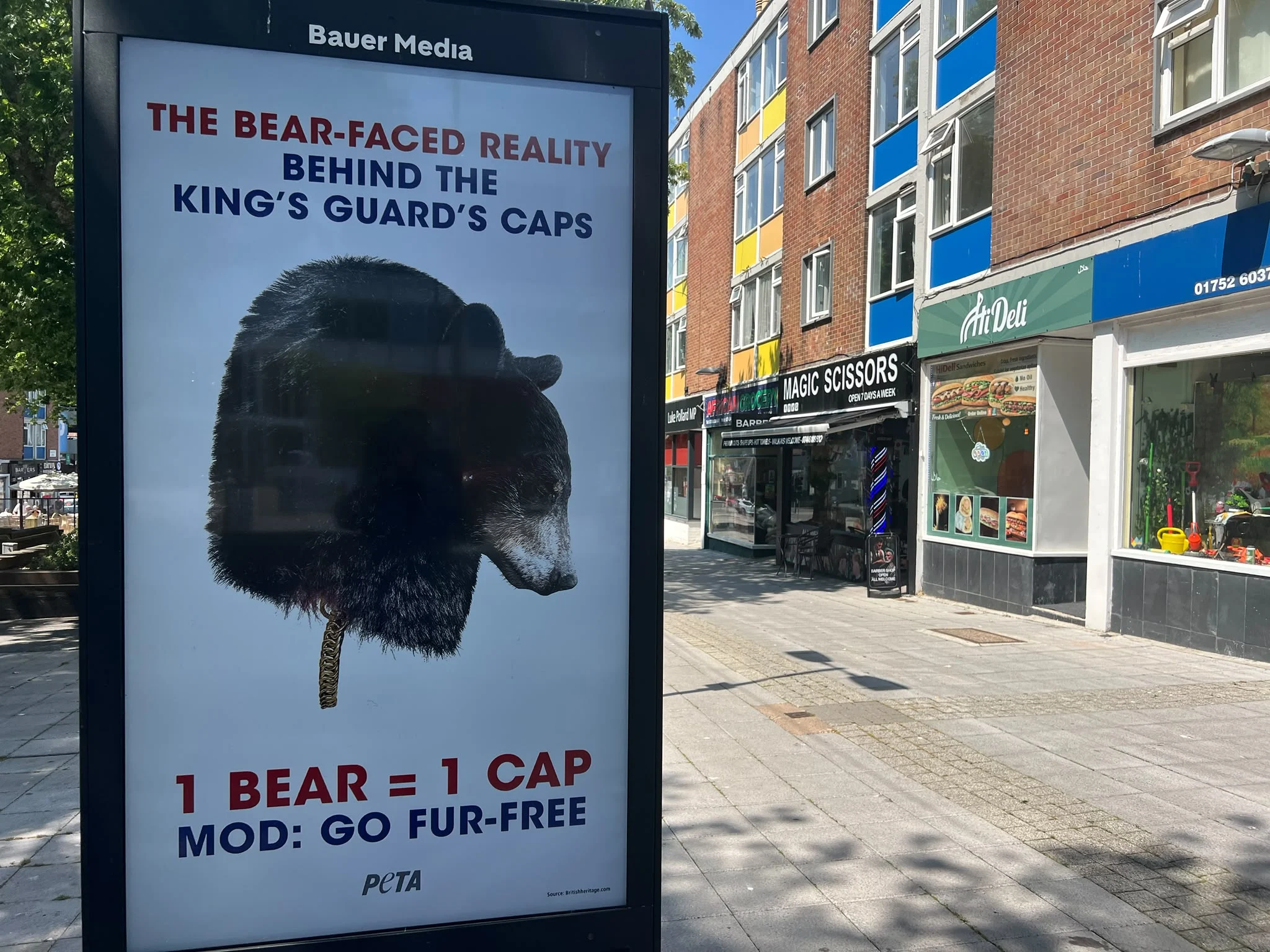 PETA Luke Pollard Plymouth billboard