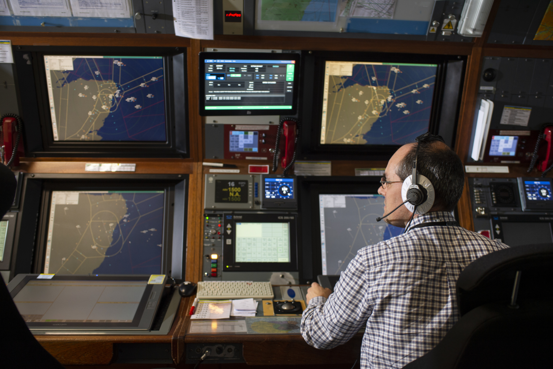 NATS air traffic controller working in Aberdeen