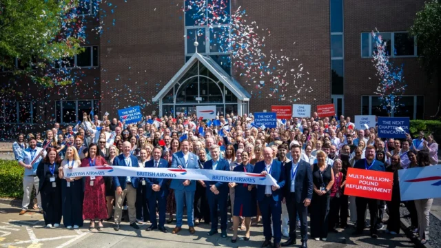 British Airways Newcastle Contact Centre reopens after refurbishment.