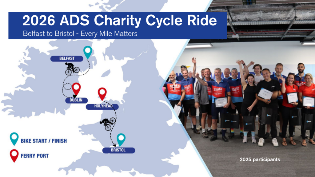 ADS Charity Cycle Ride route map