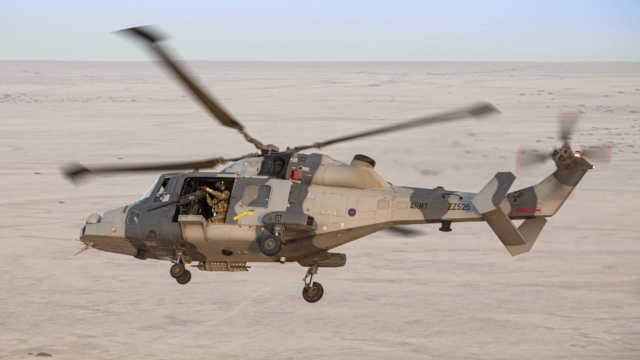 AAC Wildcat AH1 during Ex Khanjar Oman 2021 [MOD CC - SAC Charlotte Hopkins] (CROP)