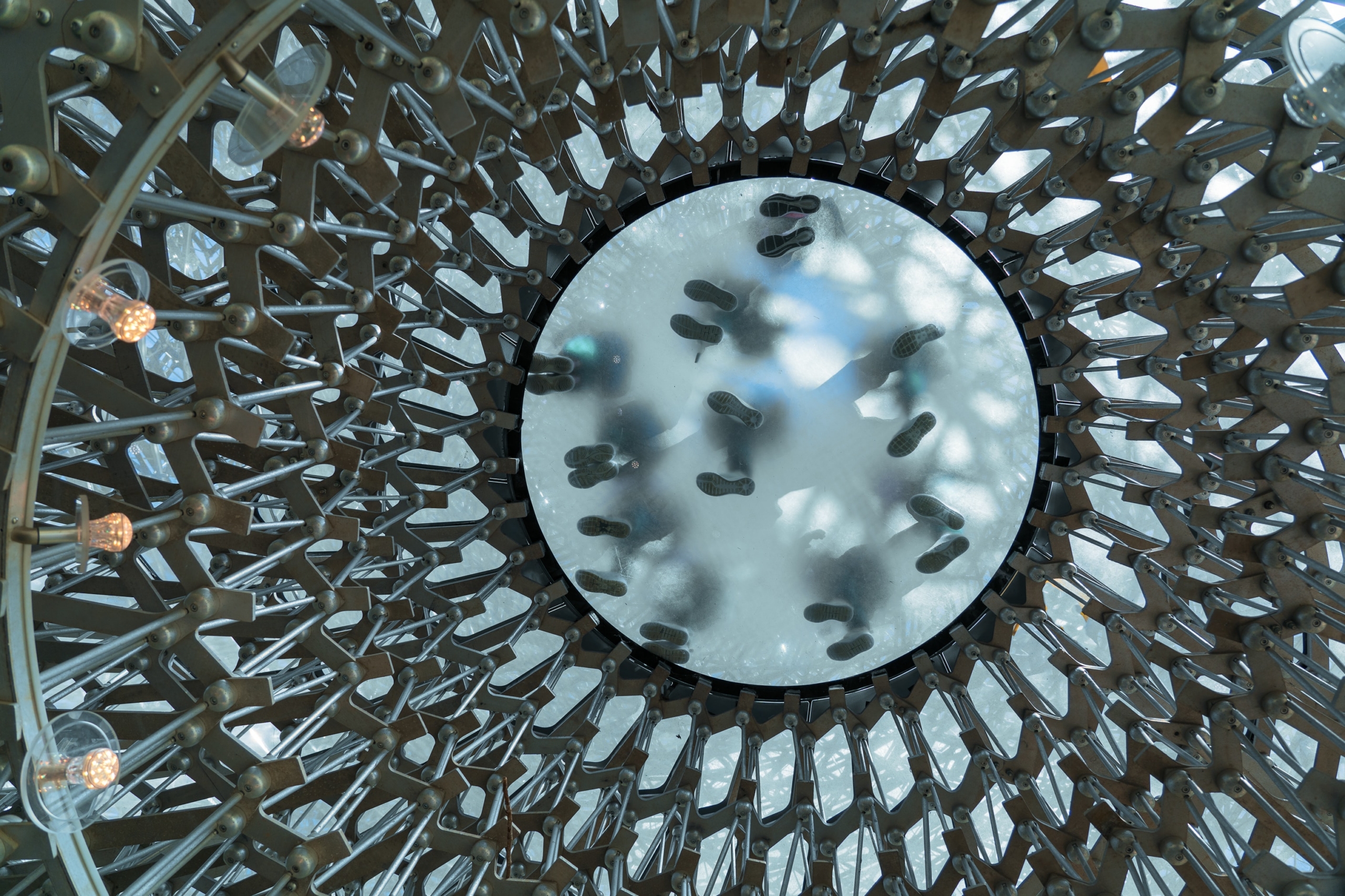 Aluminium framework.
